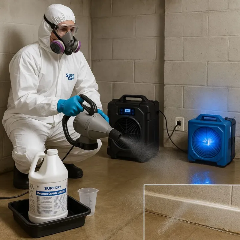 Sanitization and Odor Removal process in Miller Place, NY